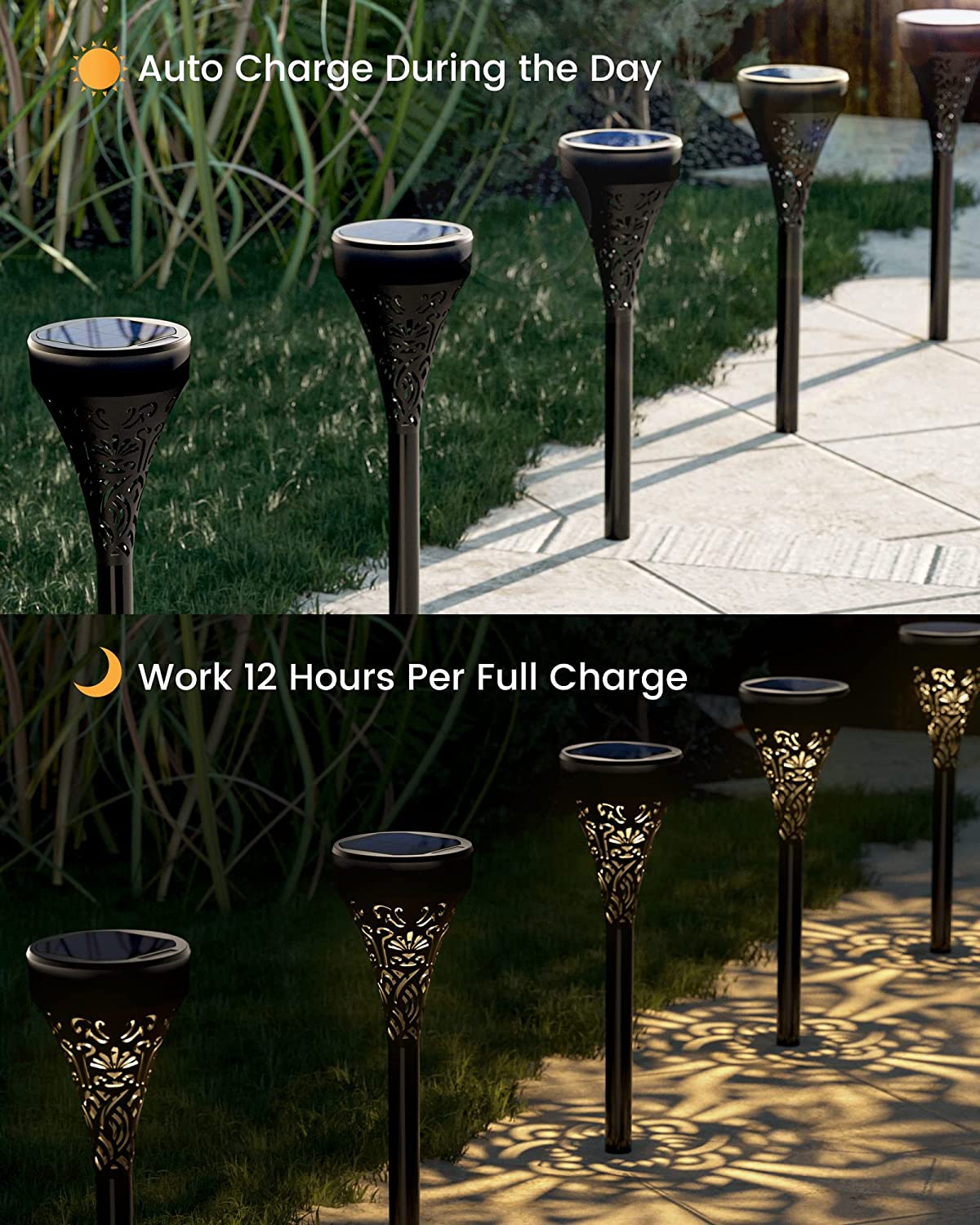 Lampe à motifs floraux