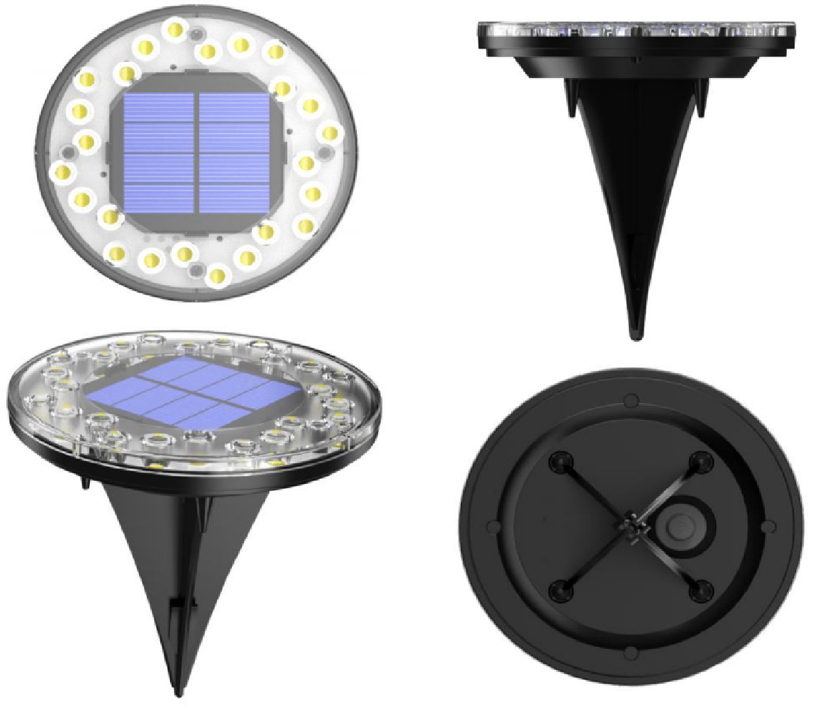 Lampe plate enterrée