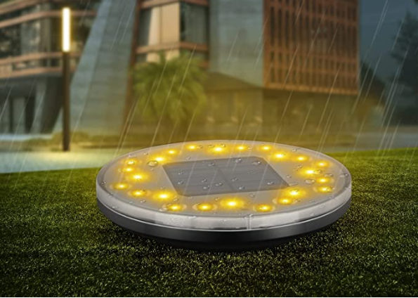 Lampe plate enterrée
