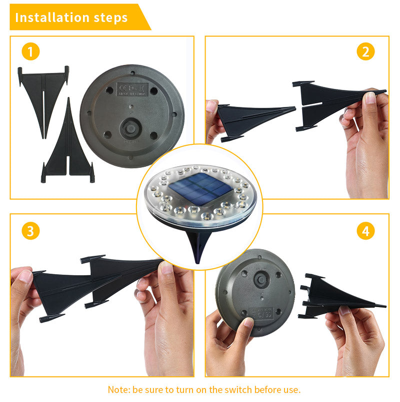 Lampe plate enterrée