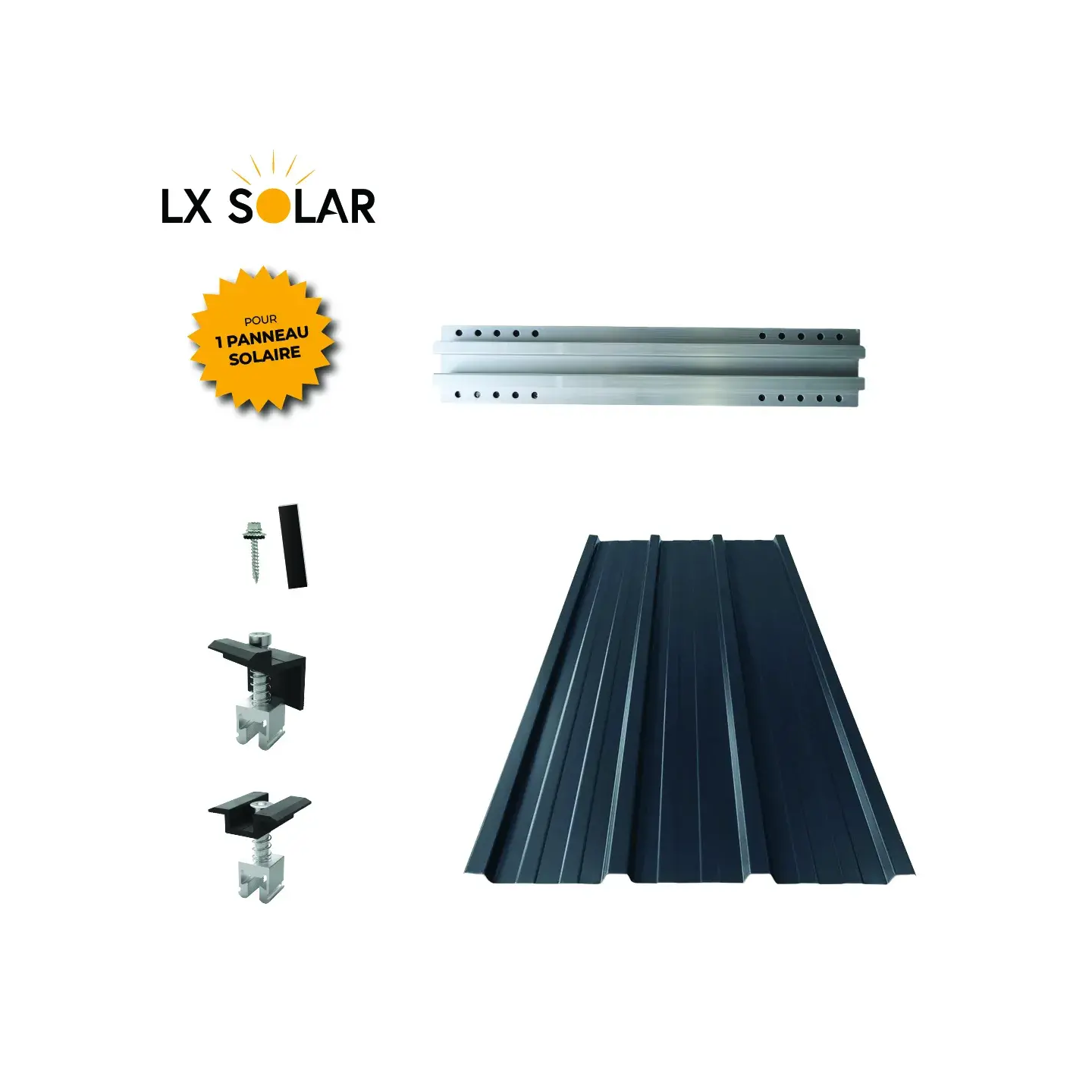 Kit de fixation d'extension pour un panneau bac acier