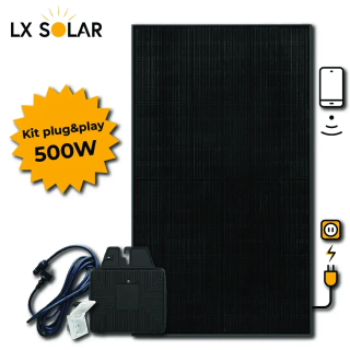 Kit Plug & Play 500W - 1 panneau 500W + Micro onduleur + interface gsm