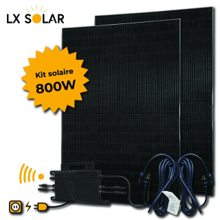 Kit Plug & Play 800W - 2 panneaux 400W + Micro onduleur + câble