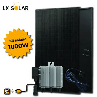 Kit 1000W- 2 panneaux 1000W + Micro onduleur + câble