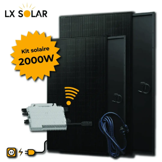 Kit 2000W - 4 panneaux 500W + Micro onduleur + câble