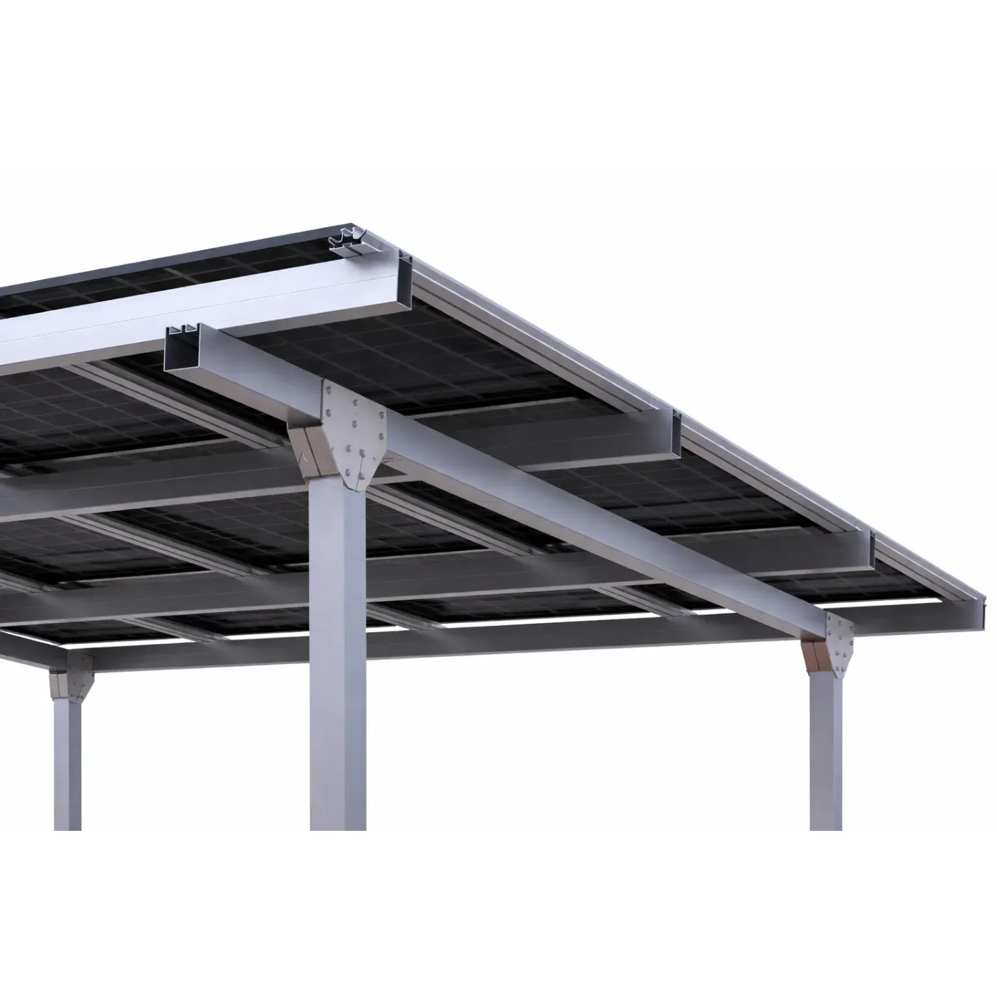 Carport 2 places avec 15 panneaux solaires