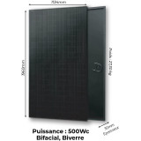 Kit 1000W- 2 panneaux 1000W + Micro onduleur + câble
