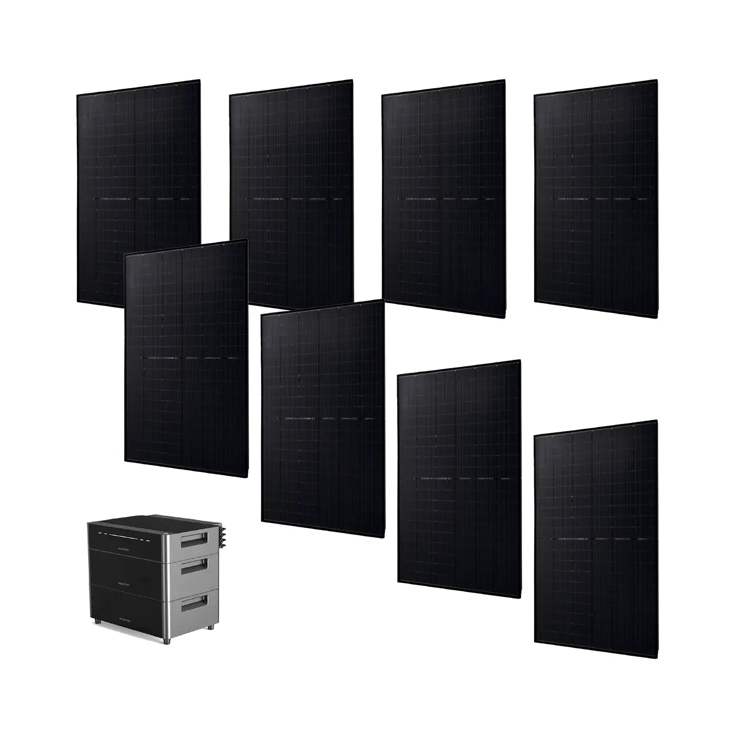 Kit de batterie tout en un 4000W/2560Wh + 8 Panneaux
