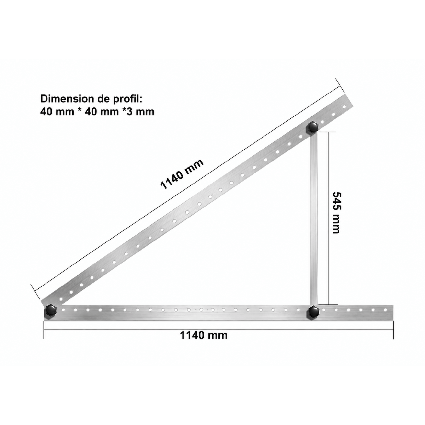 Kit d'fixation inclinables sol/mur