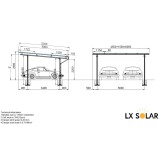 Carport 2 places avec 15 panneaux solaires