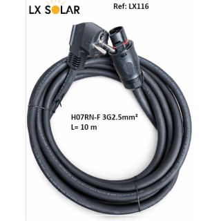 Cable souple pour Micro onduleur 10 metres LX Solar