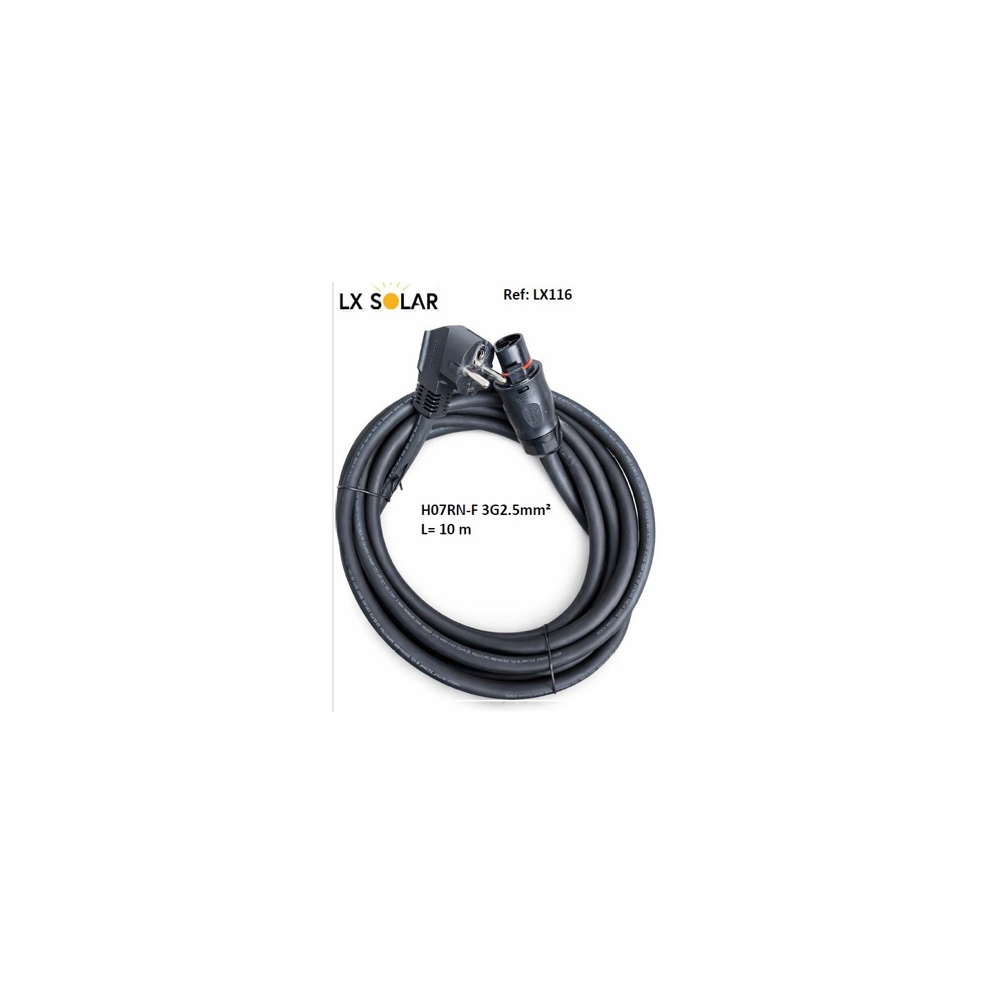 Cable souple pour Micro onduleur 10 metres LX Solar