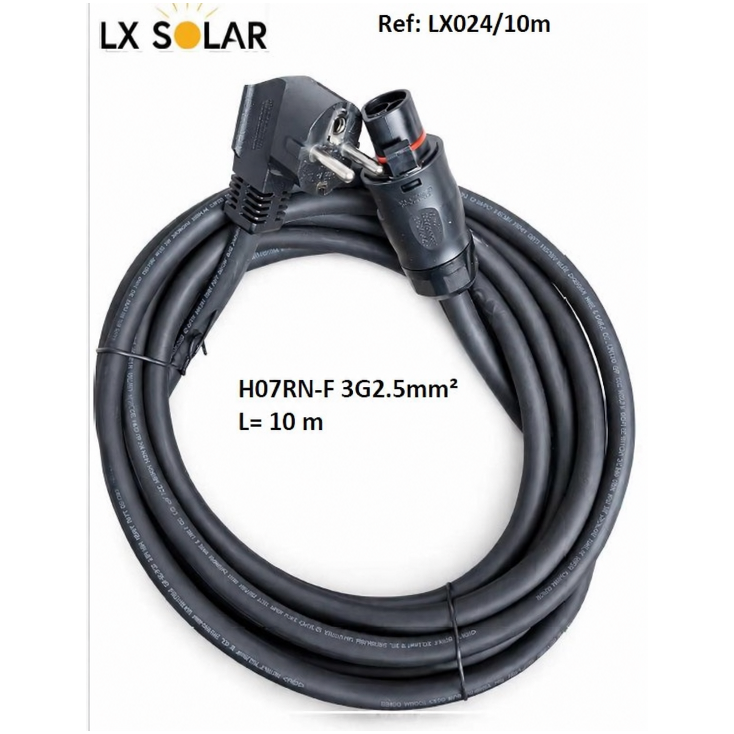 Cable souple pour Micro onduleur 10 metres LX Solar