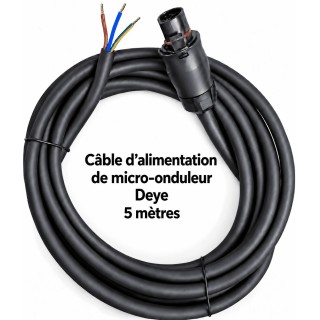 Câble de raccordement avec connecteur compatible avec micro-onduleur Deye
