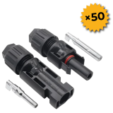 Connecteur MC4, 50 paires mâle & femelle