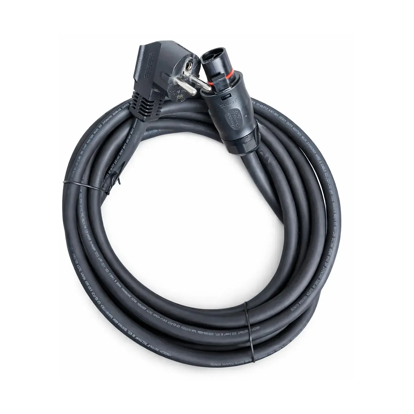 Câble AC 5m 3 × 1,5mm² avec plug EU 2P+T matière câble H07RN