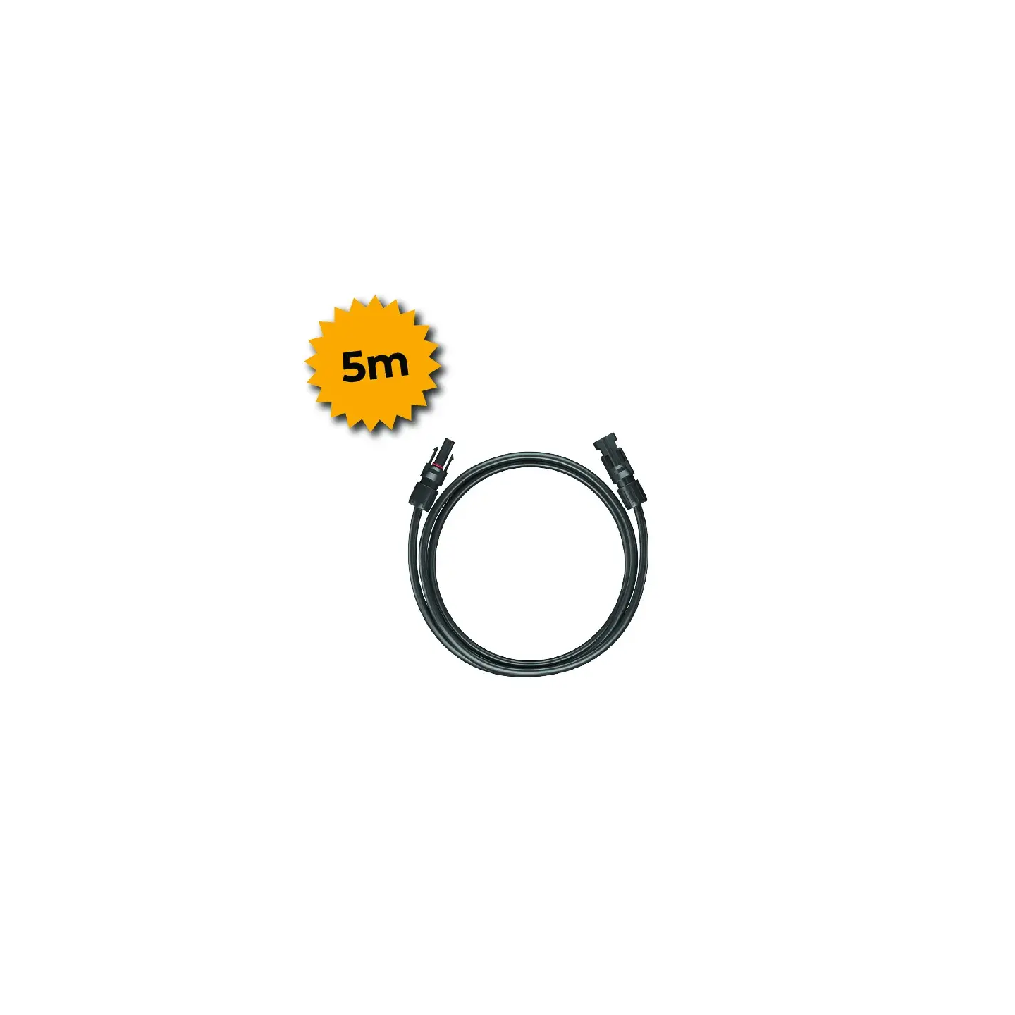 Rallonge de câble solaire 6m² avec 2 connecteurs MC4. L=5m (panneau)