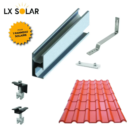 Support de fixation d'extension pour un panneau tuile plate