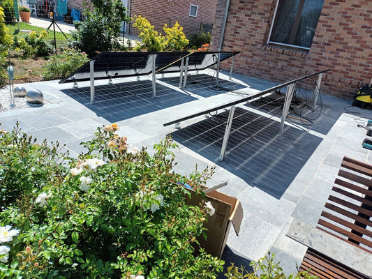 Installation de 4 panneaux 500W bifacial