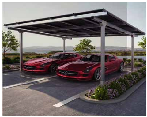 Carports-Deux places de parking