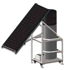 Kit panneau solaire + système thermique avec ballon d’eau chaude