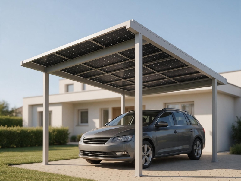 Abris voiture solaire : protégez et produisez votre énergie